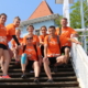 Dirty Coast Beach RUN 2018 - Gruppenbild auf der Treppe der Seebrücke Sellin