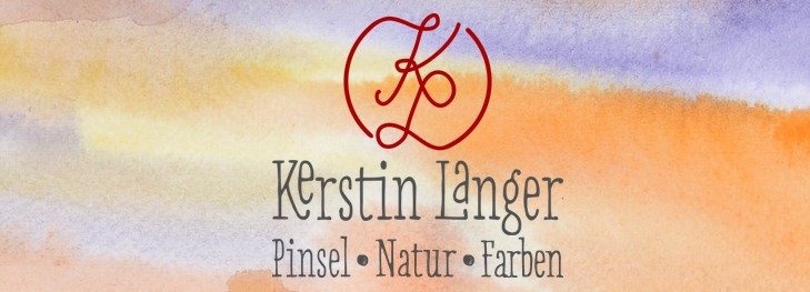 Logo Kerstin Langer | Pinsel, Natur, Farben
